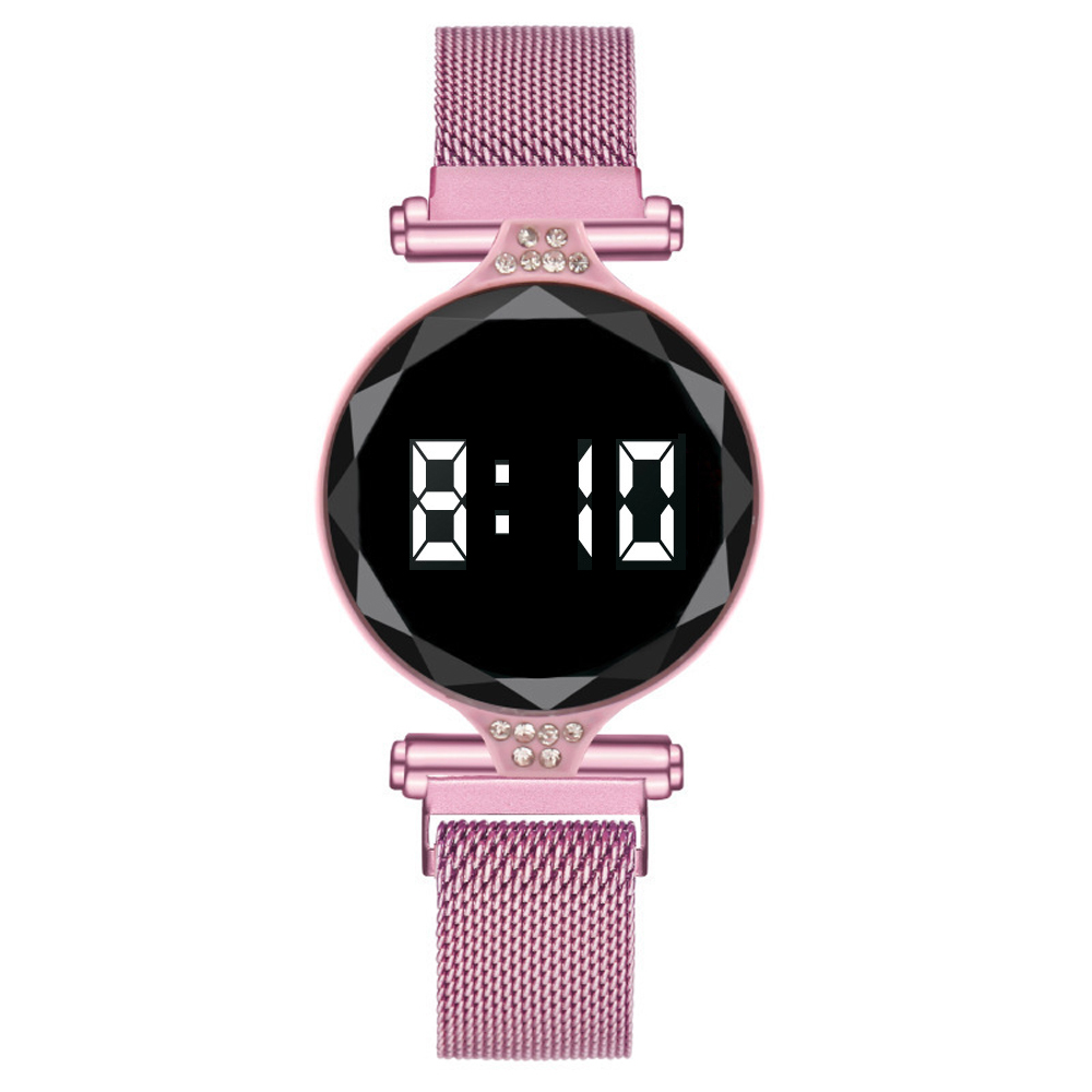 Women's Magnetic LED Digital Watch – Stainless Steel – detail 10