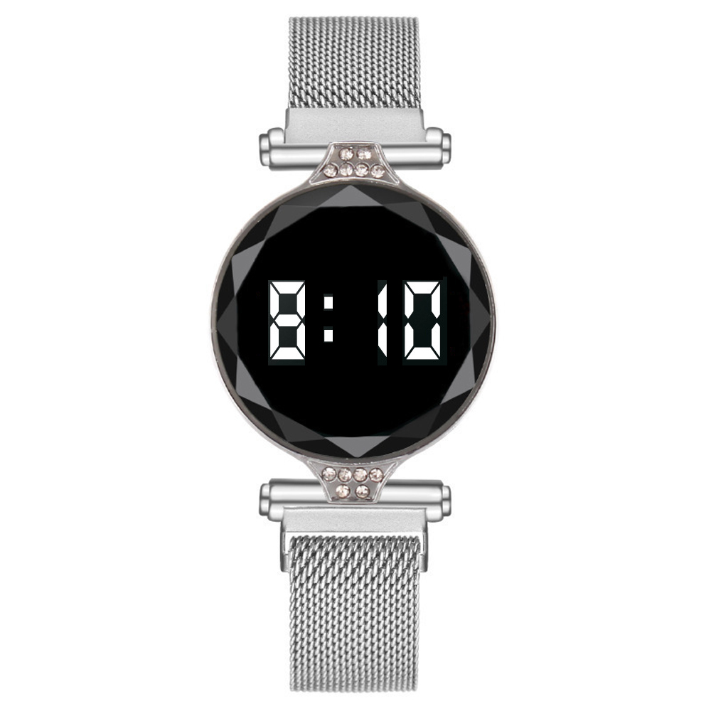 Women's Magnetic LED Digital Watch – Stainless Steel – detail 11