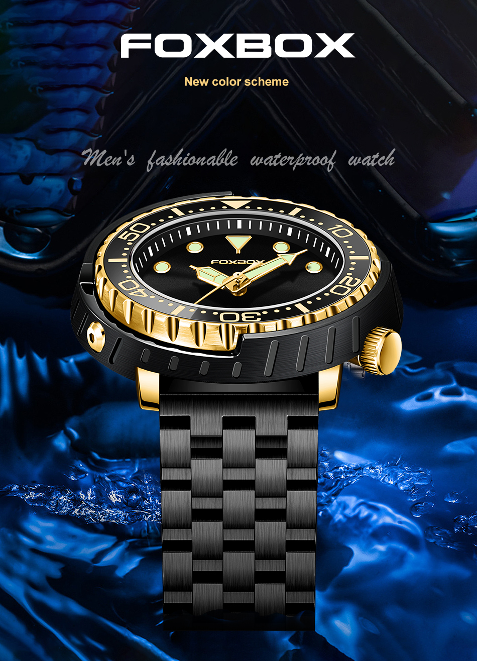 Men's Rotating Bezel Sports Watch – Auto Date, Luminous – detail 1