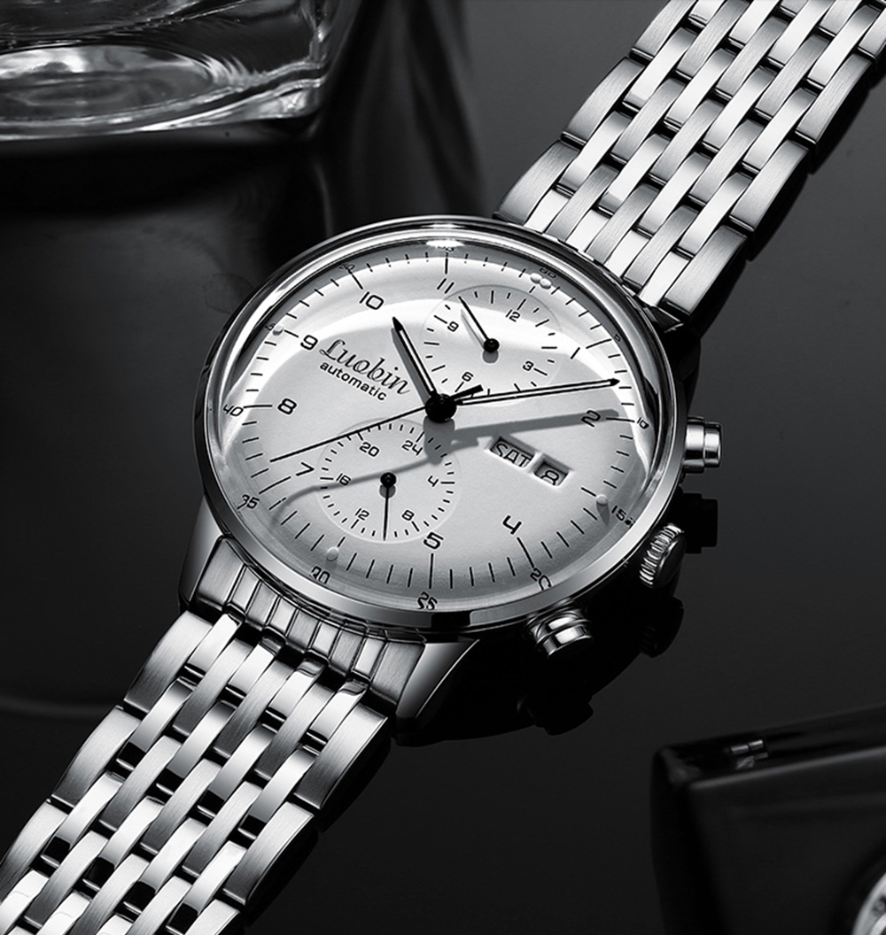 OBAO Men's Automatic Business Watch – Luminous – detail 10