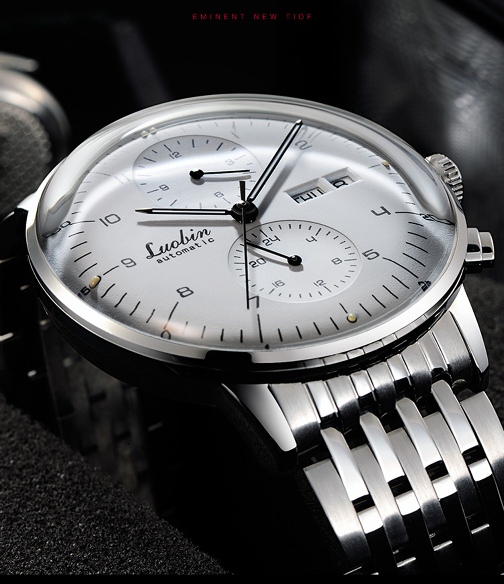 OBAO Men's Automatic Business Watch – Luminous – detail 2