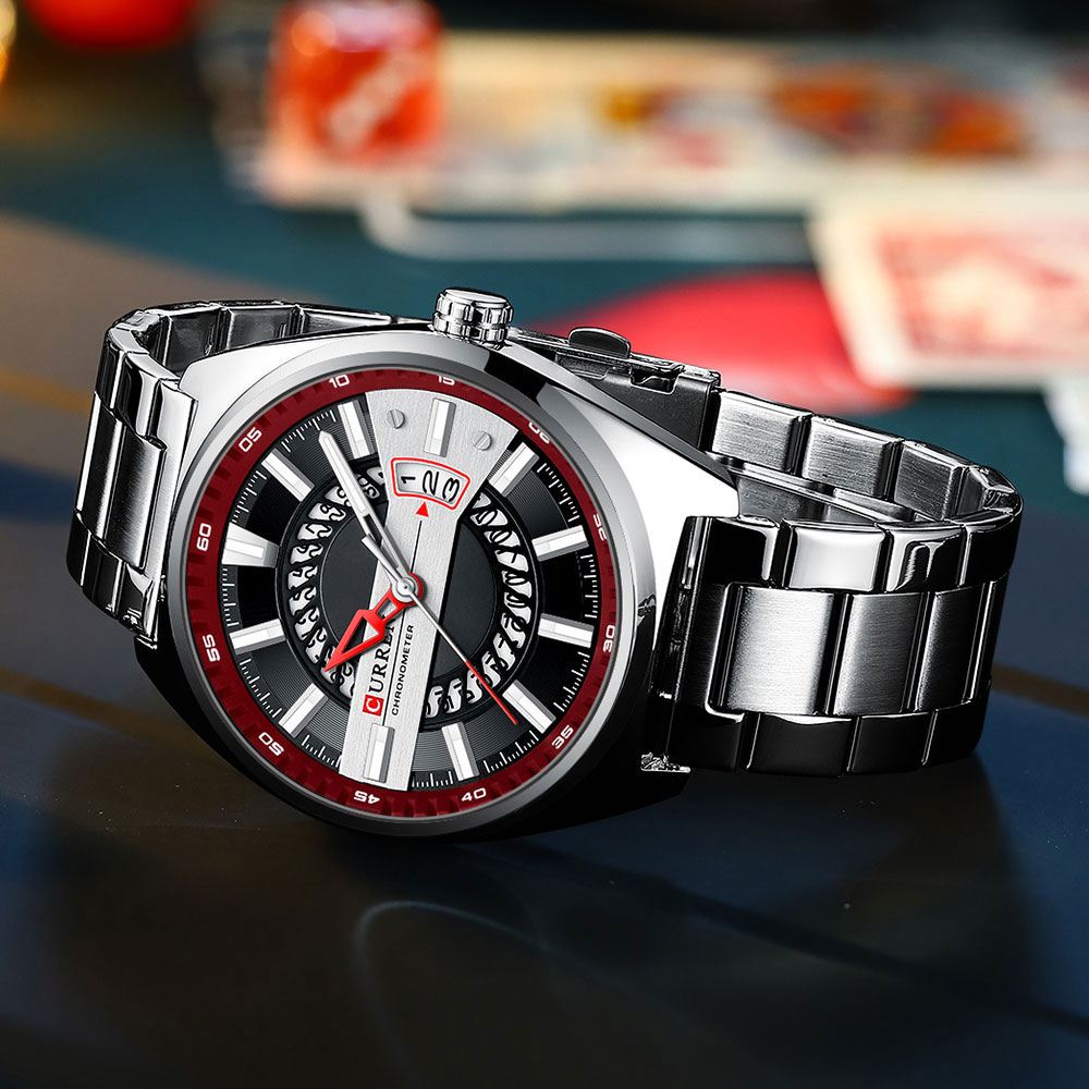 Men's Creative Gold Steel Watch – Luminous – detail 19