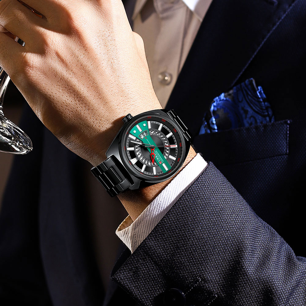 Men's Creative Gold Steel Watch – Luminous – detail 16