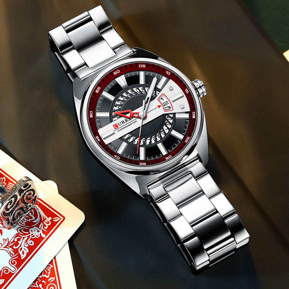 Men's Creative Gold Steel Watch – Luminous – detail 20