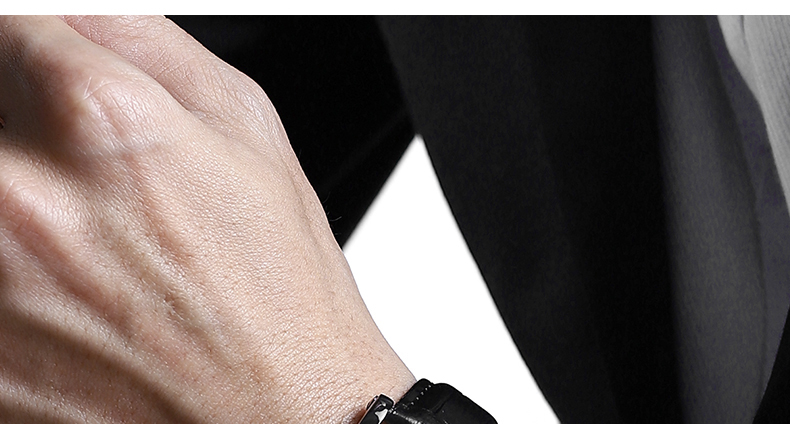Men's Genuine Leather Chronograph with 24-Hour Display – detail 32