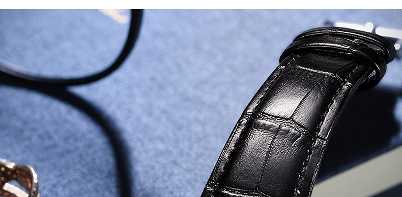 Men's Genuine Leather Chronograph with 24-Hour Display – detail 21