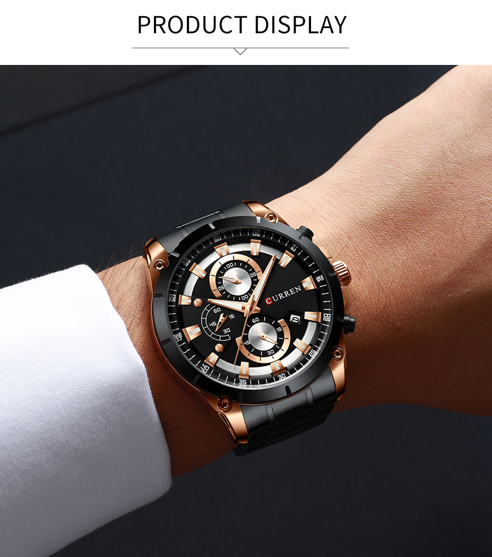 CURREN Men's Gold Chronograph – 47 mm – detail 8