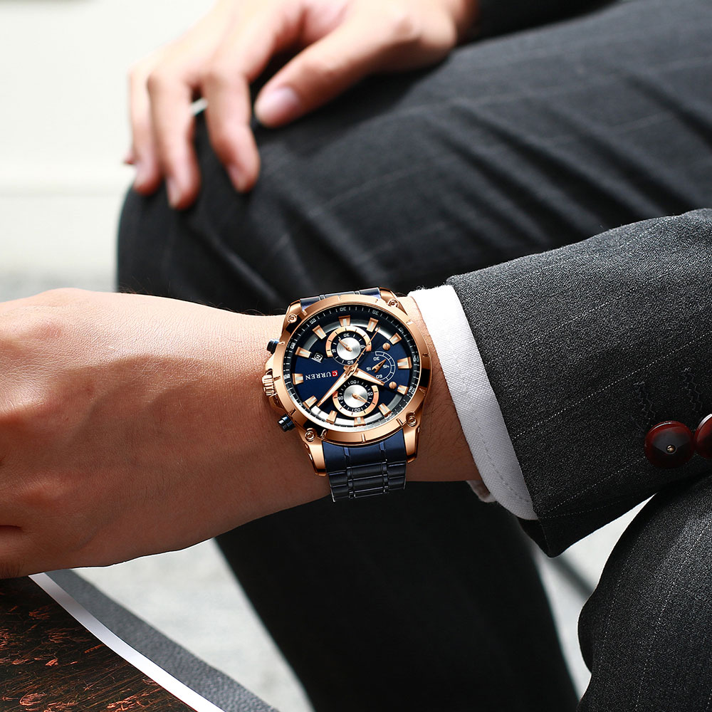 CURREN Men's Gold Chronograph – 47 mm – detail 17